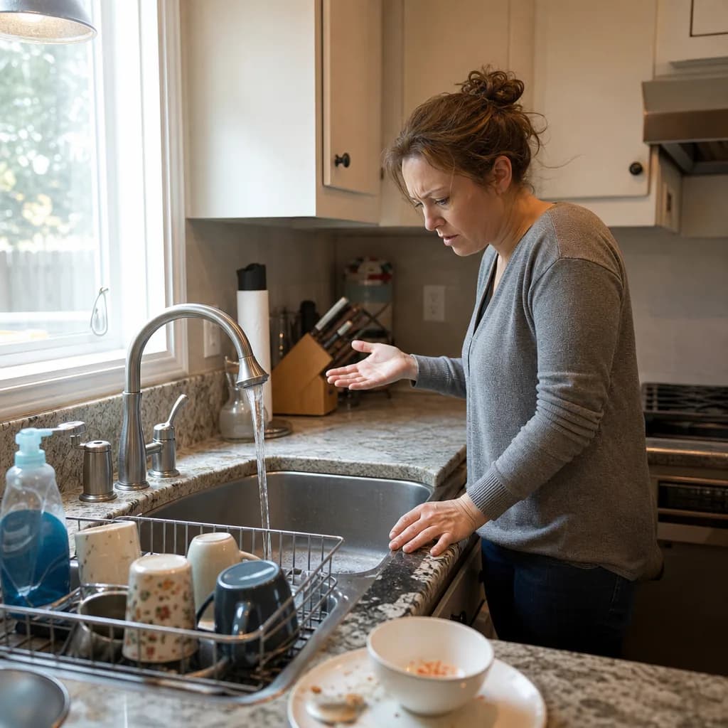 Homeowner noticing slow kitchen drain
